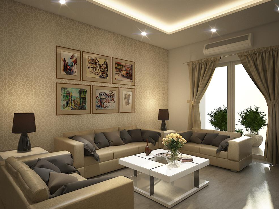 Interior Designing of a living room